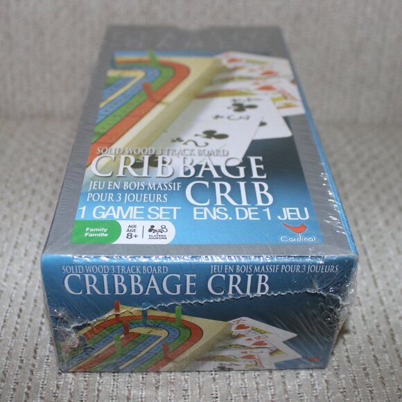 3/$55❤️Solid Wood Deluxe Cribbage Set 3 Track Folding Board with Playing Cards - Picture 4 of 7